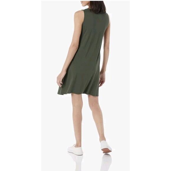 Amazon Essentials Women's Tank Swing Dress - Dark Olive Green - XS - Picture 5 of 8